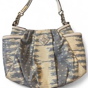 Simply Vera Vera Wang Blue & Cream Ombre Snakeskin Shoulder Bag